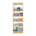 CHYANMOO® Wooden Wall Mounted Bookshelf 5 Tier Storage Shelf