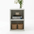 Bookshelf, 2-Tier Rotating Bookcase, Open Storage Shelf,  Suitable for Living Room, Bedroom, and Home Office