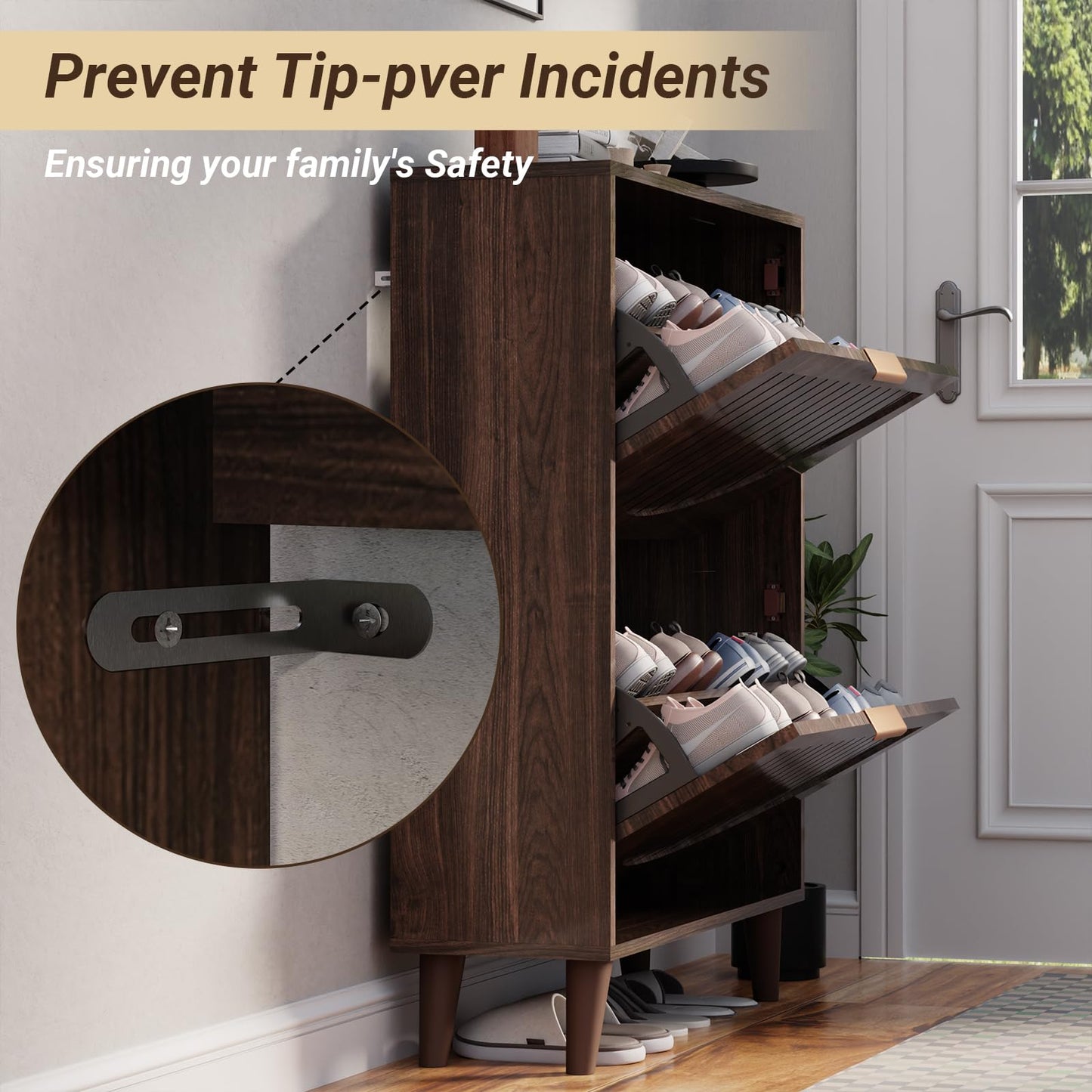 CHYANMOO® Shoe Storage Cabinet for Entryway