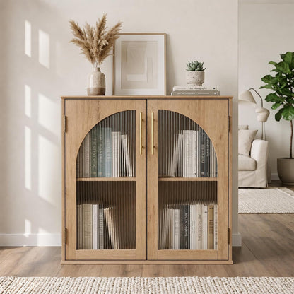 Black sideboard storage cabinet for living room